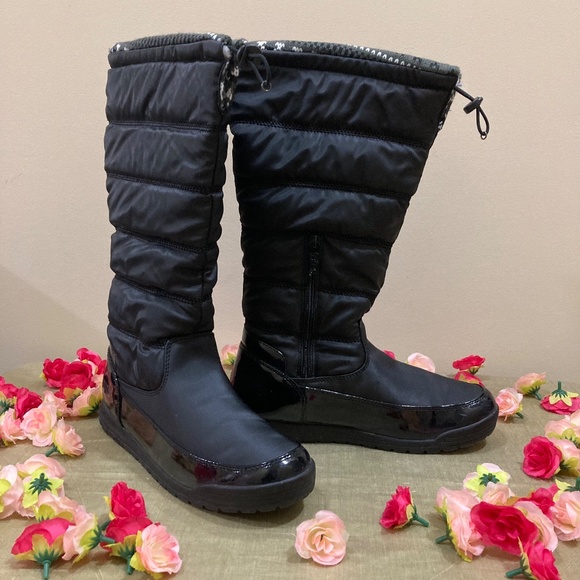 NWT Totes Waterproof Black Boots "Caroline 2" 10M - Picture 3 of 16